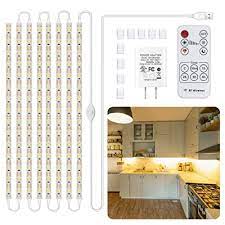 Bar and puck lights are standard since they are used for general lighting. Buy 8 Pcs Under Cabinet Lighting Kit Stick On Anywhere Flexible Led Strip Lights With Rf Remote And Ul Listed Power Adapter For Kitchen Cabinets Shelf Desk Counter Corner 2700k Warm White