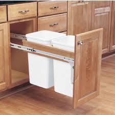 See bins & size options. Rev A Shelf Double Pull Out Waste Bins For Framed Cabinet 27 50 Quart 6 75 12 5 Gallon Kitchensource Com