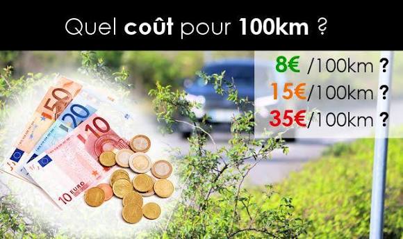 Quel est le coût d'usage d'une voiture pour 100 km ?