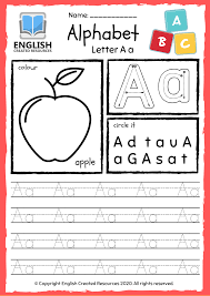 56 pages black and white. My Alphabet Tracing And Colouring Book