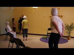 Gentle Chair Yoga Routine Youtube Chair Yoga Yoga Guide Yoga For Seniors