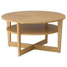 Vejmon Coffee Table Oak Veneer 90 Cm Ikea Coffee Table Coffee Table Round Coffee Table Ikea