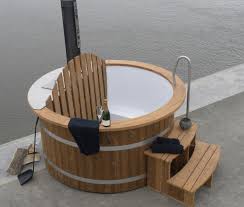 Badetonne Badefass Badezuber Mit 30 Kw Ofen Intern Isbjorn Hot Tubs Badefass Badezuber Badetonne
