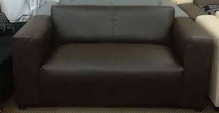 Beautifully crafted faux leather sofa available at extremely low prices. New Brown Faux Leather 2 Seater Couch Furniture Decor 1060529797