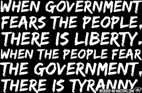 We are to fear no one, but god. When Government Fears The People There Is Liberty When The People Fear The Government There Is Tyranny Activist Hooded Sweatshirt No Gods No Masters