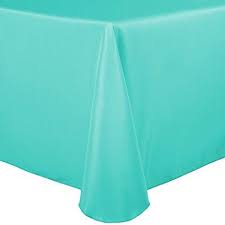 Ultimate Textile 5 Pack 60 X 144 Inch Oval Polyester Linen Tablecloth For Home Dining Tables Caribbean Blue Oblong Tablecloth Ultimate Textile Table Cloth