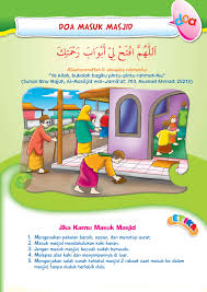 Poster Doa Masuk Masjid Doa Pendidikan Buku