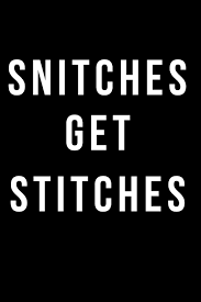 ℗ nuclear blast released on: Snitches Get Stitches Blank Line Journal Jennings Sandi P 9781728859071 Amazon Com Books