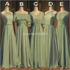 ynqnfs bd3 elegant chiffon multi color halter bridesmaid dresses olive green real photos