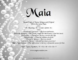 Maia Angies Creation Names With Meaning Names Maia