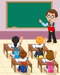 Cartoon Little Kid A Study In The Classroom Tema Kelas Sekolah Lucu Pendidikan