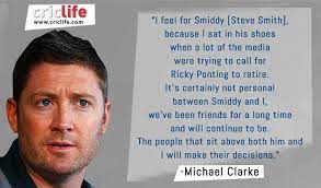 Mom, he's like eight years old. Michael Clarke Sympathises With Steve Smith Says He S Ready To Play Under Him Cricket Country