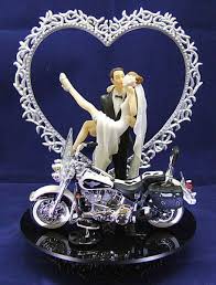 Harley Davidson Wedding Cake Toppers Motorcycle Wedding Biker Wedding Harley Davidson Wedding