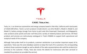 Tesla's current products include electric cars, battery energy storage from home to grid scale. Solved T Tesla Case Tesla Inc Tesla Inc Is An America Chegg Com