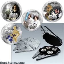 Star Wars Collectible Silver Coins Star Wars Collection Silver Coins Star Wars Light