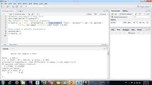 Two Sample T Test In R Studio Youtube