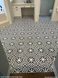Floor Tile Stencils In American Farmhouse Style Magazine In 2020 Tile Stencil Stenciled Floor Shabby Chic Decor Diy