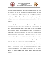 I heard from a reliable source that your company is in need or looking for a student work immersion. Essay For Job Torte