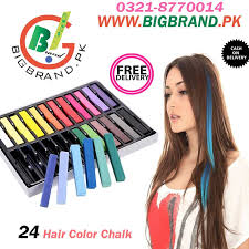 24 Temporary Hair Coloring Chalk