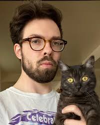 My downstairs neighbor, Pluto, who helps me do my laundry. Oh cats don't do  laundry? This one does.. swipe to see.