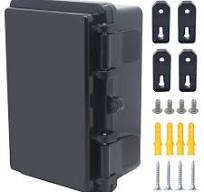 Otdorpatio Junction Box, Hinged Black Cover IP67 Waterproof ...