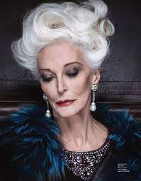 the art of fashion supermodel carmen dell orefice by alikhan for beruhmte models schone menschen wurdevoll altern
