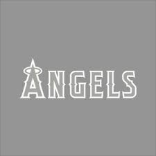 Details About Los Angeles Angels 7 Mlb Team Logo 1 Color Vinyl Decal Sticker Car Window Wall