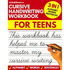 Basic print trace or hollow letters appear on your worksheet. Cursive Handwriting Workbook For Teens Paperback Walmart Com Walmart Com