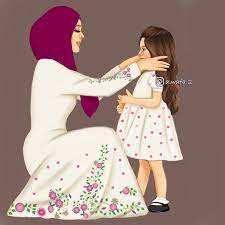 تحبون الطفل البنت لو الولد fashionyista صور كارتونية للحلوات منشن لصديقاتك تشوفهن mother and daughter drawing mother daughter art mother art