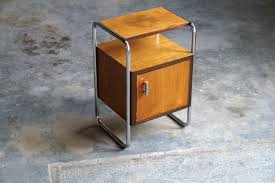 Der optische traum in jedem zimmer! Bauhaus Nachttisch Art Deco Nachtschrank Bauhaus Tisch Hellbraun Zeitflair