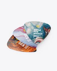 Instant download the digital download link will be appeared after purchasing the free, premium mockup. Plastic Guitar Picks Mockup In Stationery Mockups On Yellow Images Object Mockups