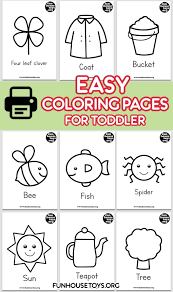 Easy And Simple Coloring Pages For Toddlers Age 2 Years And Up Preschool Activities Printable Preschool Coloring Pages Easy Coloring Pages