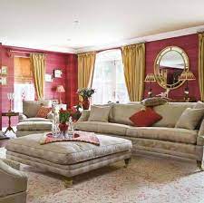 Recreate this look by going for a deeper gray on walls and furniture that can hold it's own against the bright pink, blue, and yellow. Family Room Design Ideas Yellow Walls Burgundy Curtains Pin On Things That Will Be In My House Some Day 3 A Cream Accent Chair Adds Light Yellow To The Space