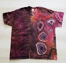 Black And Purple Tie Dye Shirt Xl Ice Dyed Artsy Geode Tie Dye T Shirt Would You Believe That I Only Used 3 Colors On This Shirt One Black Dye And 2 Sh Tie Dye T Shirts Tie