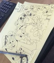 Make a statement in your home or office with the vibrantly fun pop art print cartoon graffiti collage. Cartoon Doodles Doodles Cartoon Cute