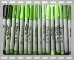 Green Sharpie Collection Green Aesthetic Green Girl Shades Of Green
