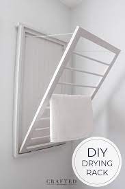 Set the pieces to dry. Diy Fold Down Drying Rack Crafted By The Hunts
