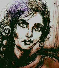 Beautiful women portrait drawings collection