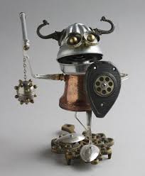 Pin By Serena Schaugaard On Art Recycled Junk Art Robot Art Robot Sculpture
