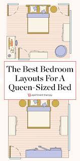Find Your Best Bedroom Layout With A Queen Sized Bed Small Room Layouts Master Bedroom Layout Small Bedroom Layout