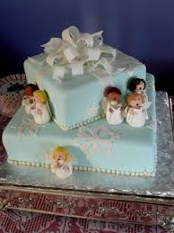 How to make a fondant gift box covered in smooth fondant icing design with bow on top sprayed in gold the bow was made for christmas gift ideas how to make. Angel Choir Cake By Cakesbyallison On Cakecentral Com Christmas Cake Decorations Christmas Cake Designs Xmas Cake