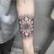 Flower Of Life Tattoo 41 Flower Of Life Tattoo Geometric Mandala Tattoo Geometric Tattoo