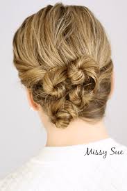 Soaking wet hair won't fully dry during the night, so just spritz your hair with water slightly dampen it. Twisted Updo For Wet Hair