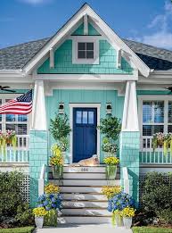 Find out the most used exterior house colors at howstuffworks. Ocean Beach Inspired Painted Houses Homes In Blue Turquoise Sea Green Coastal Decor Ideas Interior Design Diy Shopping