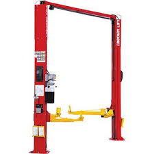 Rotary Lift 2 Post Asymmetrical Car Lift 10 000 Lb Capacity Red Model Spoa10n700rd In 2020 Car Lifts Car Model Car