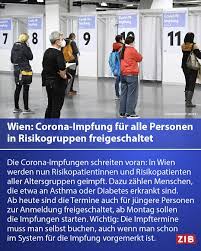 Bei den meisten geimpften sind 90 tage nach der impfung noch ausreichend antikörper nachweisbar. Zeit Im Bild Fortschritt Bei Der Impfung In Wien Konnen Sich Jetzt Alle Risikopatientinnen Und Risikopatienten Zur Corona Impfung Anmelden Dazu Zahlen Etwa Menschen Die An Asthma Oder Diabetes Erkrankt Sind