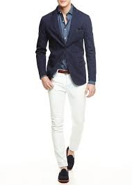 Shop cool personalized dark blue blazers with unbelievable discounts. Dark Blue Navy Blazer Dark Blue Navy Print Shirt Brown Belt Ivory Light Beige Chinos Blazer Outfits Men Blue Blazer Outfit Blue Blazer Outfit Men