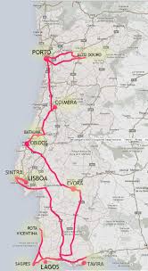Portugal Tour On The Road In Two Weeks Portugal Portugal Map Trip