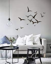 Metal Bird Wall Art Flying Birds Seagulls Home Decor Metal Signs Office Wall Decor Housewarming Gift Decor Wall Hanging Metal Bedroom Home Decor Gold Wall Decor Bird Wall Decor