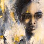 Kioni ('She Who Sees Beyond' in Swahili) Drawing by Sara Siân